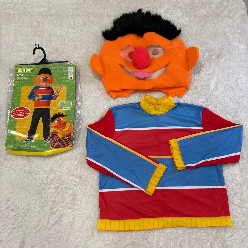 Sesame Street Ernie Adult XL Halloween Costume Disguise